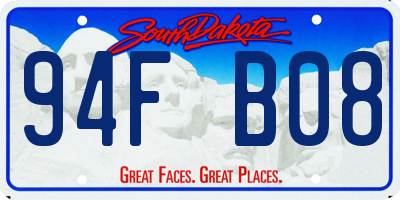 SD license plate 94FB08