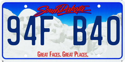SD license plate 94FB40