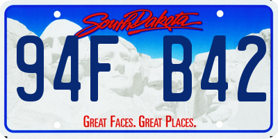 SD license plate 94FB42