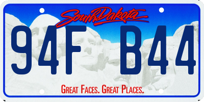 SD license plate 94FB44