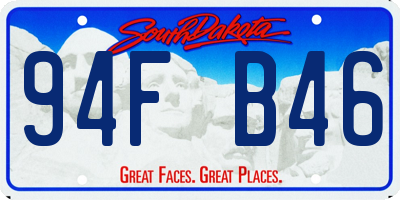 SD license plate 94FB46