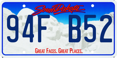 SD license plate 94FB52