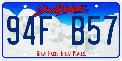SD license plate 94FB57