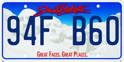 SD license plate 94FB60