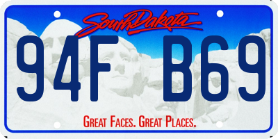 SD license plate 94FB69