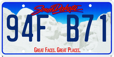 SD license plate 94FB71