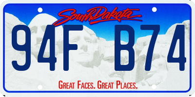 SD license plate 94FB74