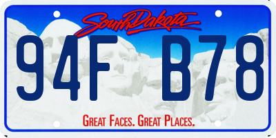 SD license plate 94FB78