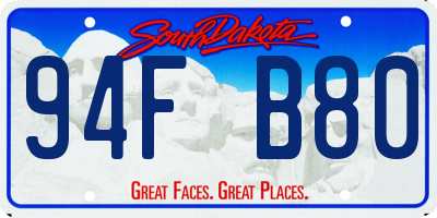 SD license plate 94FB80