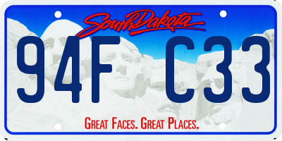 SD license plate 94FC33