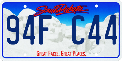 SD license plate 94FC44