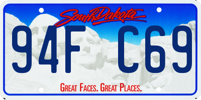 SD license plate 94FC69