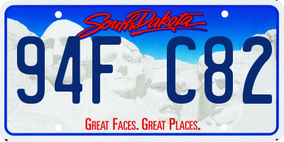 SD license plate 94FC82