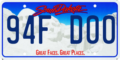 SD license plate 94FD00