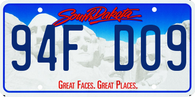 SD license plate 94FD09