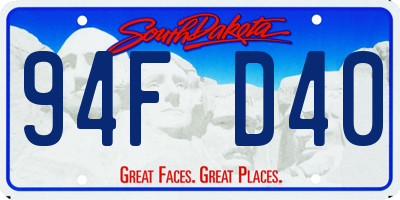 SD license plate 94FD40