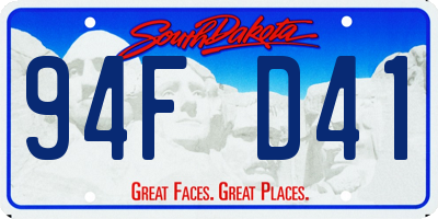 SD license plate 94FD41