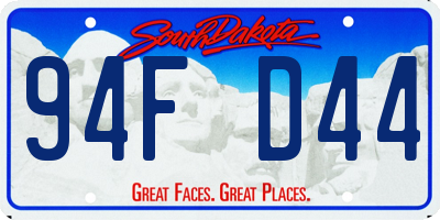 SD license plate 94FD44