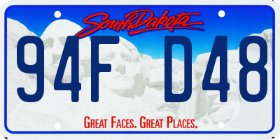 SD license plate 94FD48