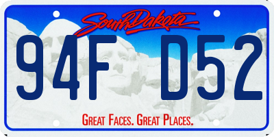 SD license plate 94FD52
