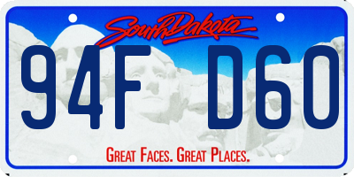 SD license plate 94FD60