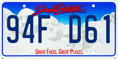SD license plate 94FD61