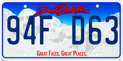 SD license plate 94FD63