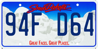 SD license plate 94FD64