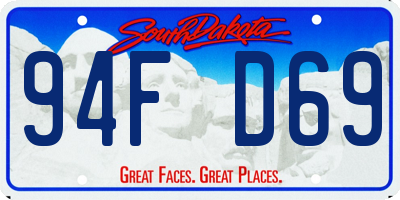 SD license plate 94FD69