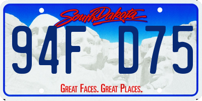 SD license plate 94FD75