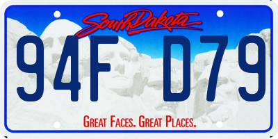 SD license plate 94FD79