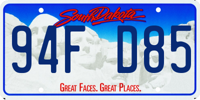 SD license plate 94FD85