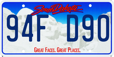 SD license plate 94FD90