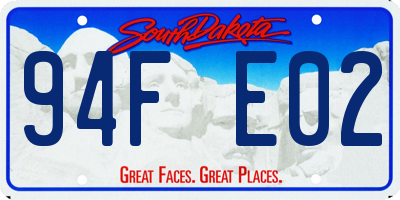 SD license plate 94FE02