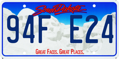 SD license plate 94FE24