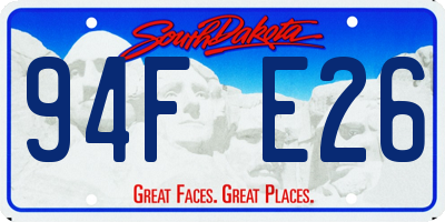 SD license plate 94FE26