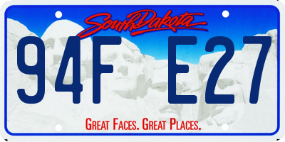SD license plate 94FE27