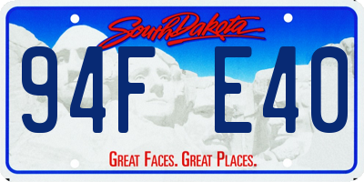 SD license plate 94FE40