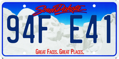 SD license plate 94FE41