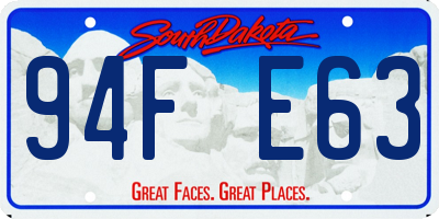 SD license plate 94FE63