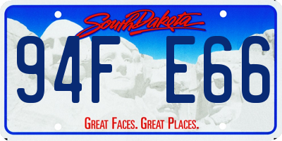 SD license plate 94FE66