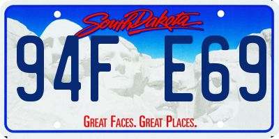 SD license plate 94FE69