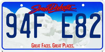 SD license plate 94FE82