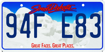 SD license plate 94FE83
