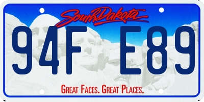 SD license plate 94FE89