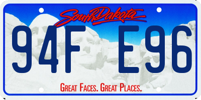 SD license plate 94FE96