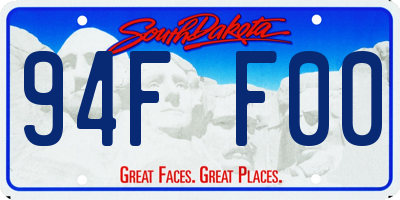 SD license plate 94FF00
