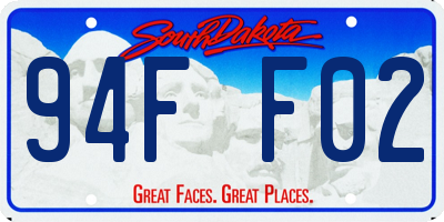 SD license plate 94FF02