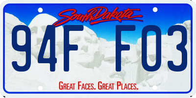 SD license plate 94FF03