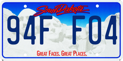 SD license plate 94FF04